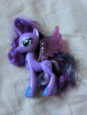 My Little Pony G4 Brushable Princess Luna Tinsel Hair Glitter Pegasus Y2K Toy